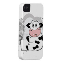 Lait boisson de vache coques iPhone 4 Case-Mate