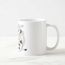 Lait boisson de vache mugs à café