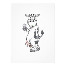 lait boisson idiot de vache invitations personnalisées