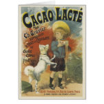 Lait chocolaté carte de vœux