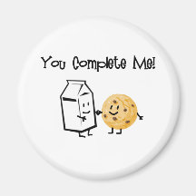 Lait et biscuits aimant pour réfrigérateur