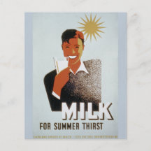 Lait, pour la soif d'été tract customisé