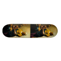 Lait se renversant de la bonne de Vermeer (circa 1 Planches À Roulettes Customisées