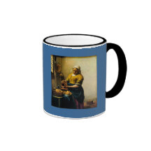 Lait se renversant de la bonne de Vermeer (circa 1 Tasse À Café