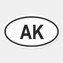 L'Alaska "AK " Adhésif