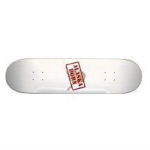 L'Alaska soutenu - timbre sur la carte Skateboards Personnalisés