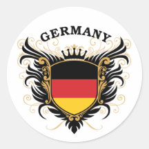 L'Allemagne Autocollants Ronds