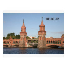 L'Allemagne Berlin Oberbaumbrucke (St.K.) Carton D'invitation