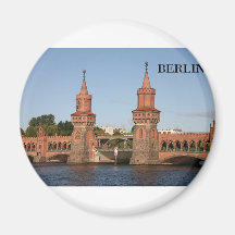 L'Allemagne Berlin Oberbaumbrucke (St.K.) Magnets Pour Réfrigérateur