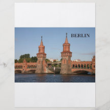 L'Allemagne Berlin Oberbaumbrucke (St.K.) Prospectus En Couleur