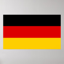 L'Allemagne - drapeau national allemand Affiche