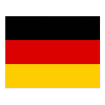 L'Allemagne - drapeau national allemand Carte Postale