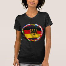 L'Allemagne et ses Laender ondulant des drapeaux T-shirts