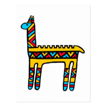 Lama-couleurs Cartes Postales