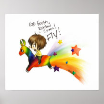 Lama d'arc-en-ciel ! posters