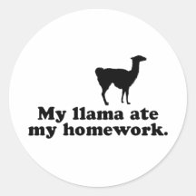 Lama drôle adhésifs