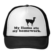 Lama drôle casquette