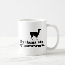 Lama drôle tasse à café