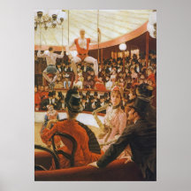 L'amant de cirque, par James Tissot Poster