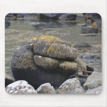 Lamantin en pierre à la chaussée Mousepad du géant Tapis De Souris