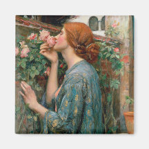 L'âme du rose - John William Waterhouse Magnets Pour Réfrigérateur