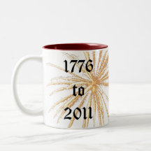 L'Amérique célèbre des feux d'artifice 4ème de dra Mug