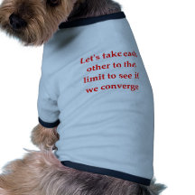 l'amour de geek de maths prennent la ligne vêtements pour animaux domestiques
