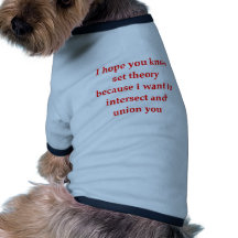 l'amour de geek de maths prennent la ligne vêtements pour chien