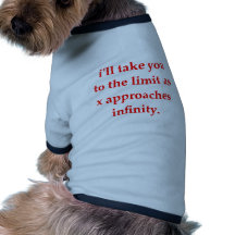 l'amour de geek de maths prennent la ligne tee-shirt pour toutou