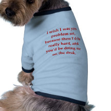 l'amour de geek de maths prennent la ligne t-shirt pour toutou