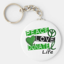L'AMOUR DE PAIX DONNENT LA VIE PORTE-CLEFS