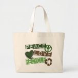 L'AMOUR de PAIX RÉUTILISENT 2 tee - shirts et habi Sac Fourre-tout