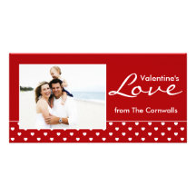 L'amour de Valentine Cartes De Vœux Avec Photo