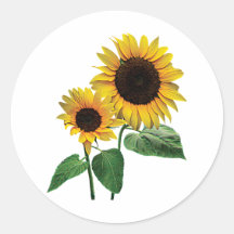 L'amour d'une maman de tournesol adhésifs ronds