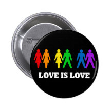 L'amour est amour badges avec agrafe