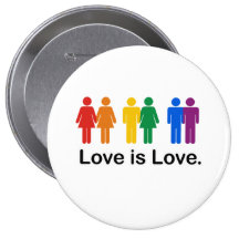 L'amour est amour badges avec agrafe