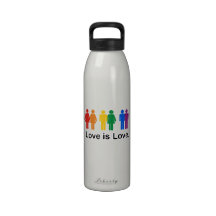L'amour est amour bouteille d'eau réutilisable