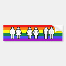 L'amour est arc-en-ciel de gay pride d'amour autocollant pour voiture