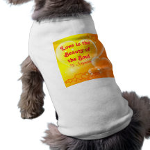 l'amour est chemise de chien de beauté tee-shirt pour toutou