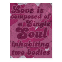 L'amour est citation cartes postales