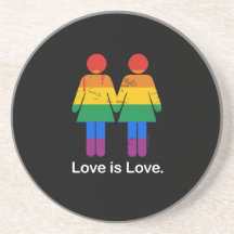 L'AMOUR EST LE COUPLE LESBIEN D'AMOUR - .PNG DESSOUS DE VERRES