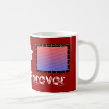 L'amour est pour toujours tasse de photo
