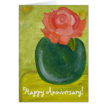 L'amour est une carte d'anniversaire de conjoint d