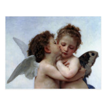 L'Amour et Psyché, Enfants - William Bouguereau Cartes Postales