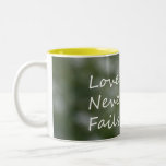 L'amour n'échoue jamais Dandelion1 les Corinthiens Tasse