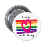 L'amour n'est jamais erroné badge