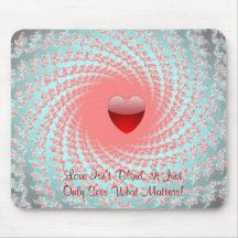 L'amour n'est pas Mousepad aveugle Tapis De Souris