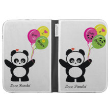 L'amour Panda® allument la caisse Coque Pour Kindle