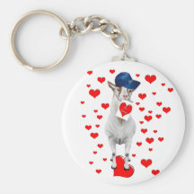 L'amoureux des animaux mignon soit cadeau de chèvr porte-clef