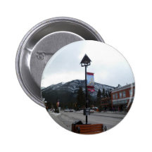 Lampadaire dans Banff, Alberta Badge Avec Épingle